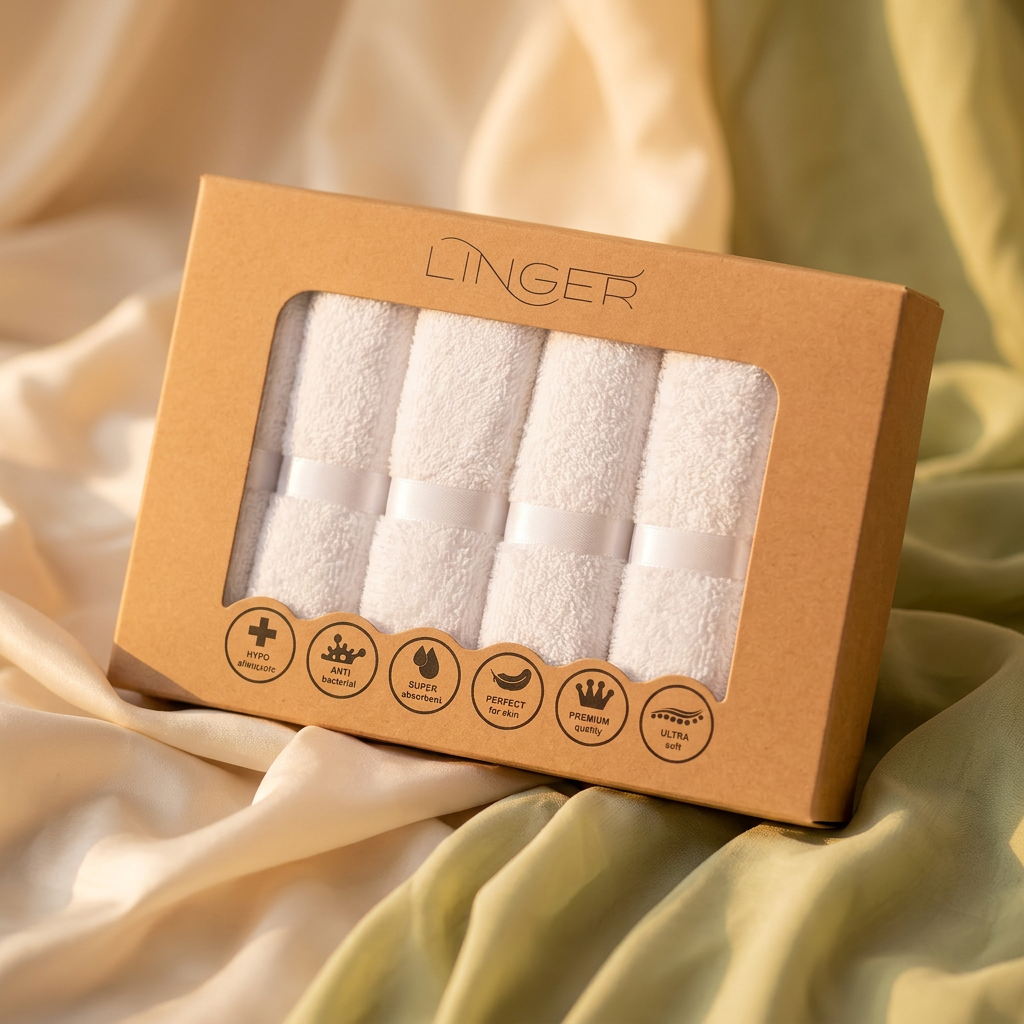 Linger Premium Bamboo Face Towel