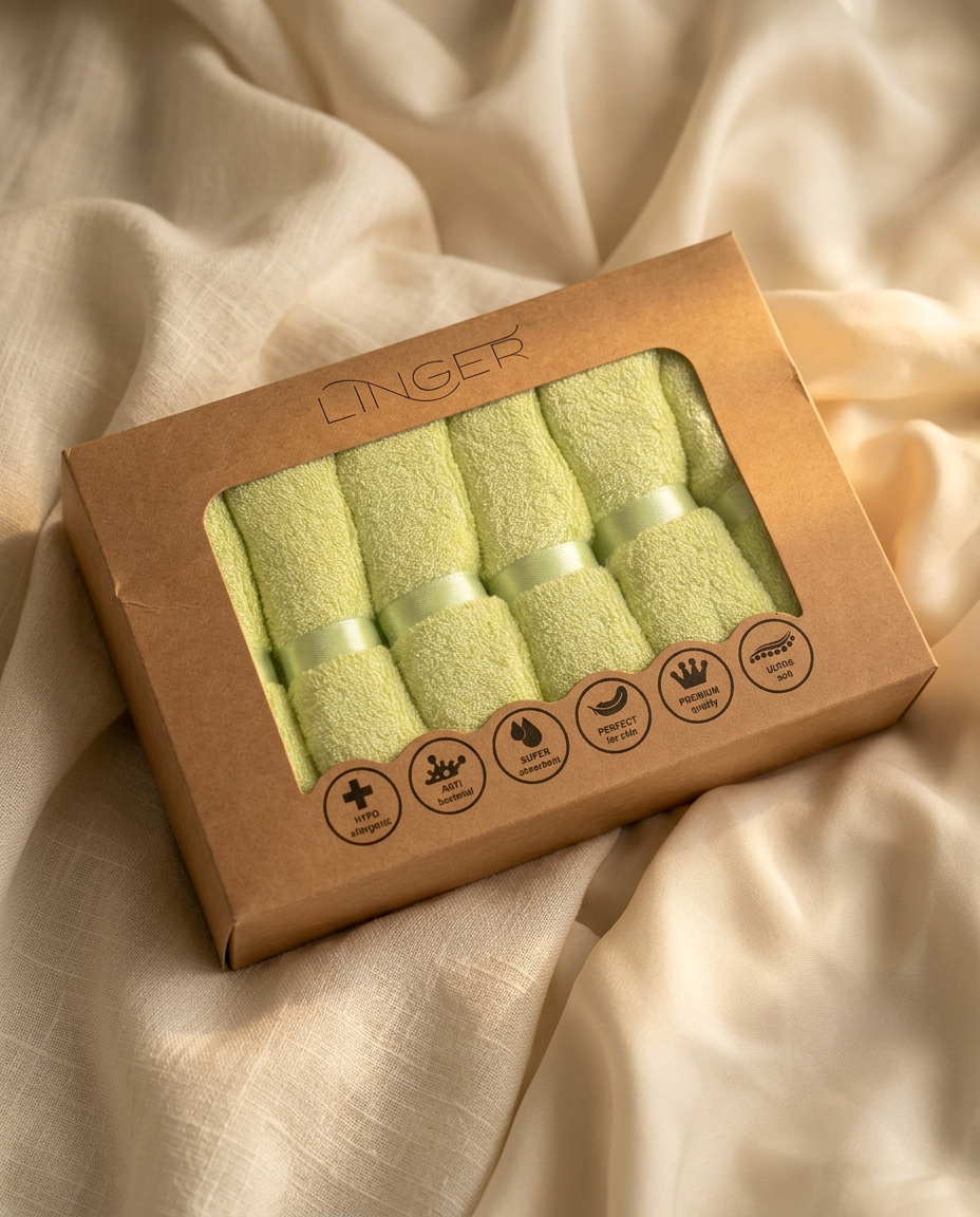 Linger Premium Bamboo Face Towel